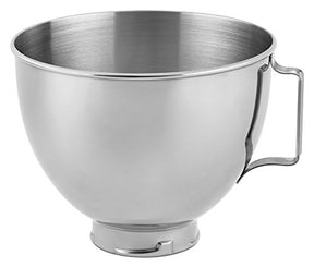 KitchenAid K45SBWH 4.5QT Bowl for Pivot Head Stand Mixer, Stainless Steel MIXREP