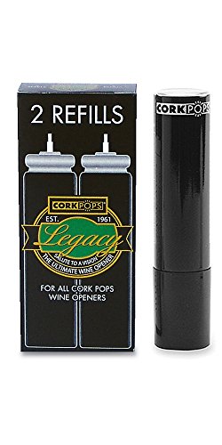 Legacy Wine Chiller Refill Cartridges, 2-Pack by Cork Pops 12240