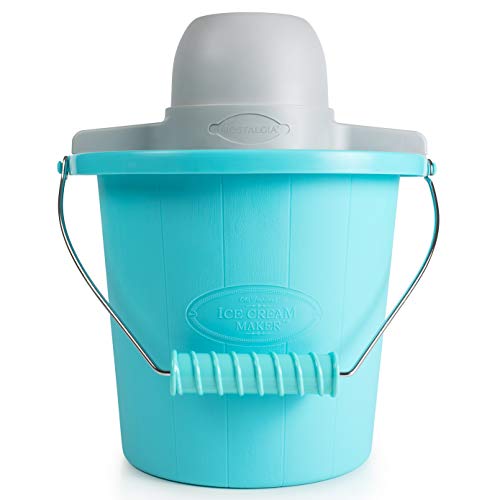 Nostalgia Electric Ice Cream Maker with Carry Handle - Blue