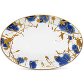 Noritake Jubilant Days Gold, 16" Oval Serving Platter Fine Porcelain China