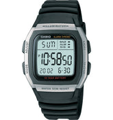 Casio Men's W96H-1AV Stainless Steel Sport Watch, Black - Water resistant to 50 m