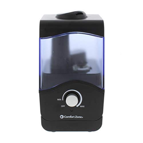 Comfort Zone Travel Size Humidifier, Black