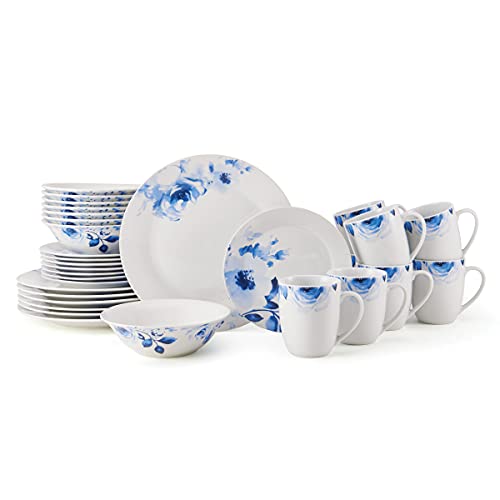 Fitz and Floyd Bloom 32-Piece Porcelain Dinnerware Set