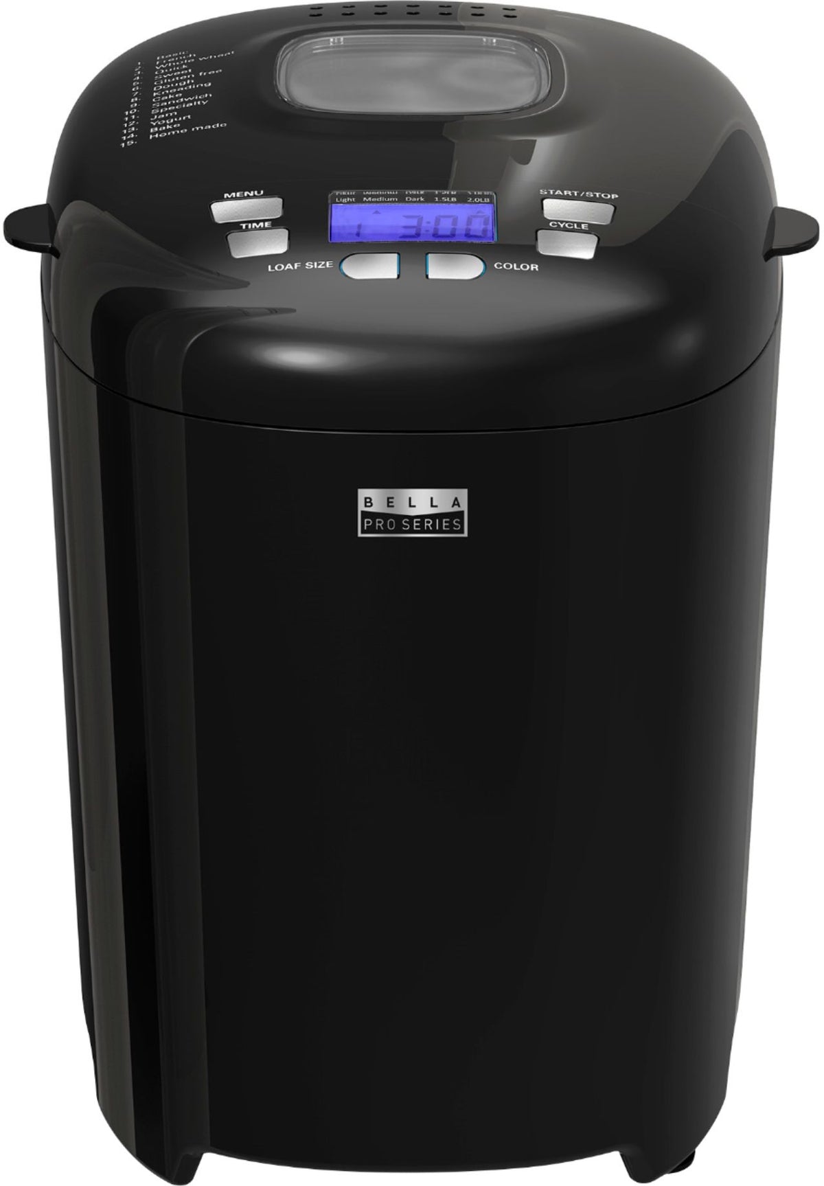 Bella Pro Series - 2-lb. Bread Maker Machine - Black