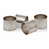 Godinger Golden Frost Napkin Rings, Set of 4