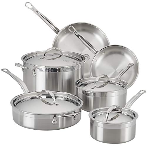 Hestan ProBond Collection  Professional Clad Stainless Steel 10-Piece Ultimate Cookware Set