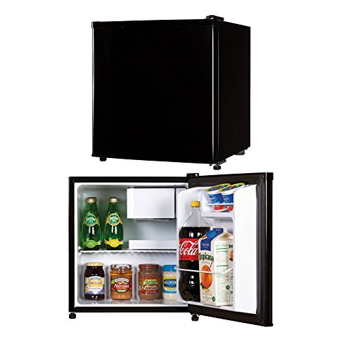 Impecca 1.7 Cubic Feet Compact Refrigerator Fridge with Freezer Compartment, Black RC-1172K