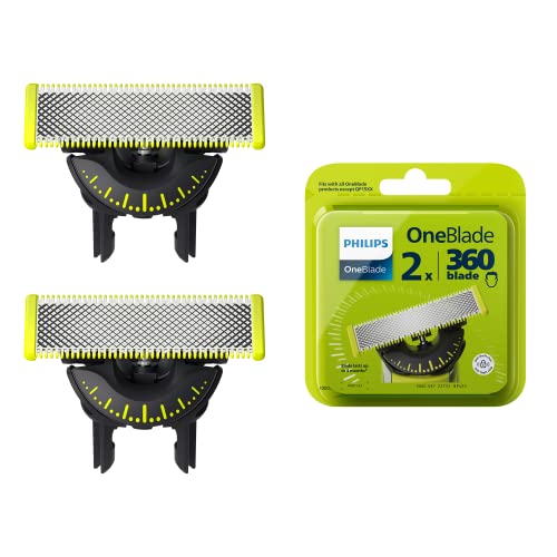 Philips Norelco Genuine OneBlade 360 Blade Replacement Blades, 2 Count