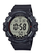 Casio Illuminator Extra Long Strap Men's Digital Watch, Black