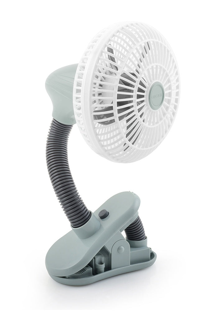 O2COOL 4 Inch Battery Operated Stroller Clip Fan, Grey (2 AA Batteries Required, Not Included)
