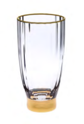 Classic Touch Gold Base Tumblers, Set of 6