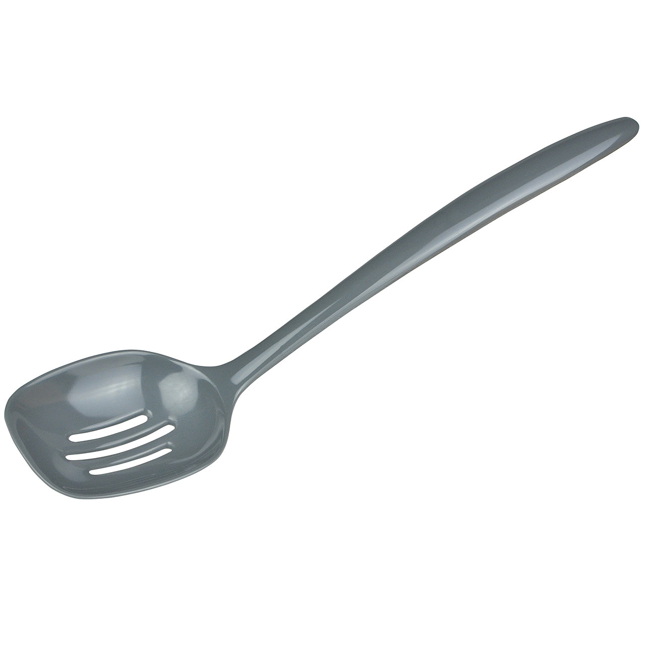 Gourmac 12" Malamine Slotted Spoon, Gray