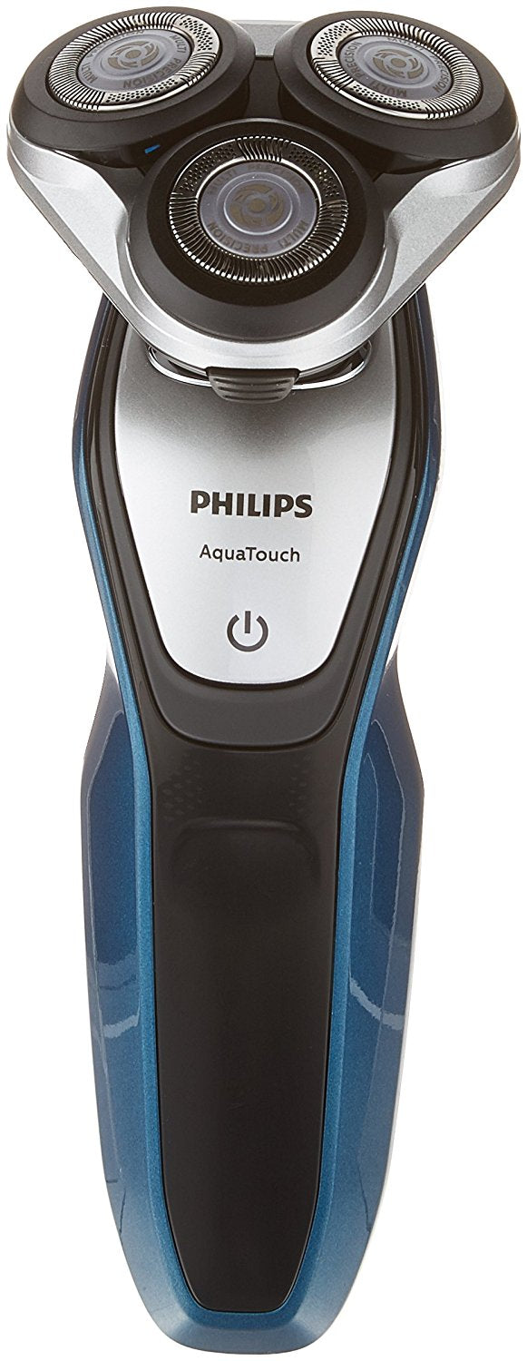 Philips Norelco S5420/08 Series 5000 AquaTouch Wet & Dry Shaver, Refurbished - click-on trimmer, 45min cordless shaving, 1 hour charging time, fully washable, dual voltage TRAVELD