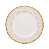 Noritake Noble Pearl Fine Bone China Dinnerware 6.5" Bread and Butter Plate, Gold Rim, Dishwasher Safe
