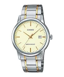 Casio Men's Two-Tone Stainless Steel Gold Ion Plated Watch