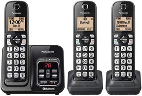 Panasonic- 3-Handset Cordless Telephone with Bluetooth, KX-TG833SK