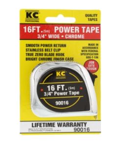 KC Power Tape - Chrome, 16'