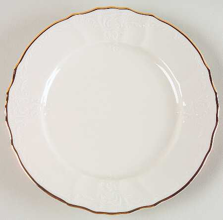 Bernadotte 21cm/7.5" Salad Plate, Ivory Gold