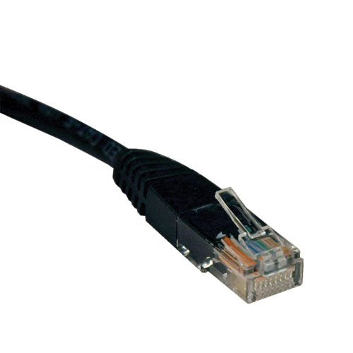 Tripp Lite Cat5e 350MHz Molded Patch Cable (RJ45 M/M) - Black, 50-ft.(N002-050-BK) Ethernet Cable