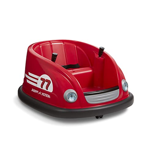 Radio Flyer 6V Bumper Car, Electric Ride On with Remote For 1.5+ years