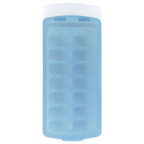 OXO Good Grips No-Spill Ice Cube Tray with Silicone Lid, Blue