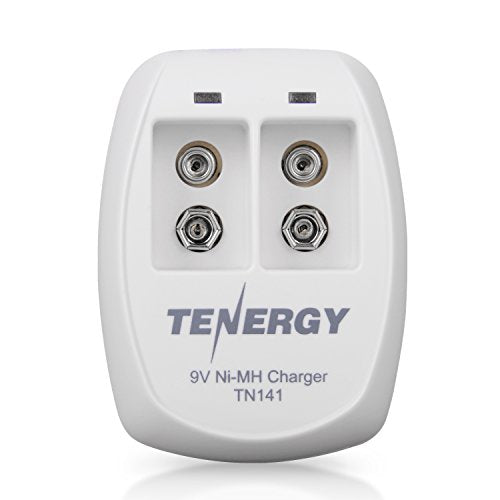 Tenergy TN141 2 Slot   Charger for NiMH 9Volt 9 Volt  Rechargeable Batteries