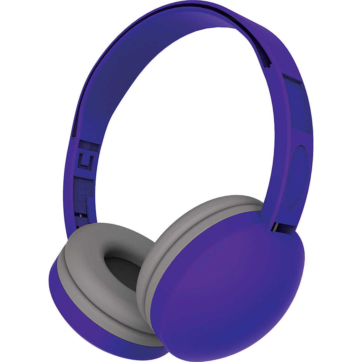 Coby CV-H821PU Color Kids Over the Head Headphones with Microphone, Purple
