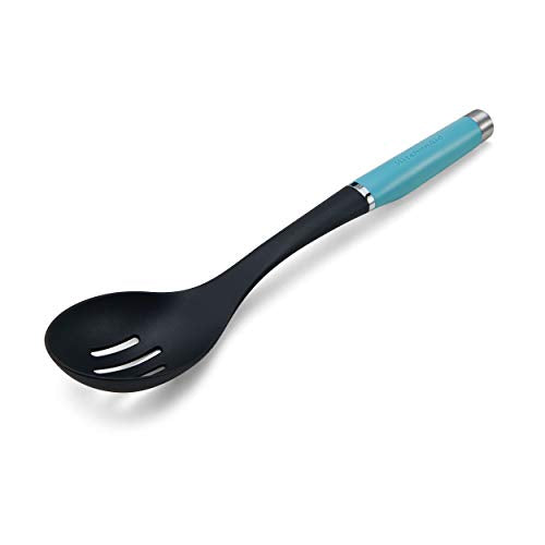 KitchenAid Gourmet Nylon Slotted Spoon, Aqua Sky