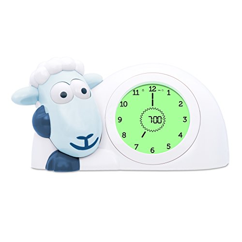 Zazu Sam Sleep Trainer Alarm Clock and Nightlight, Blue