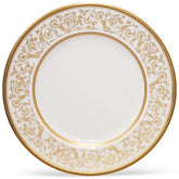 Noritake Summit Gold 8.5" Salad Plate, Fine Bone China, Dishwasher Safe