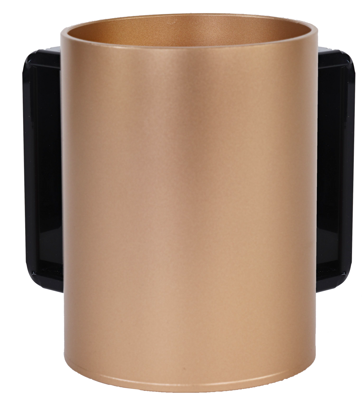 A&M Acrylic Washing Cup Gold Black Handles 5"